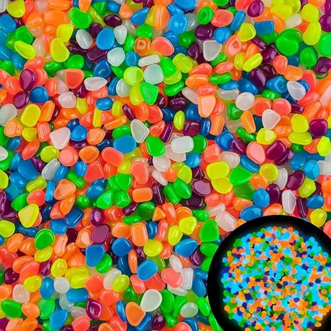 Fish Tank Gravel - 500Pcs Glow in The Dark Garden