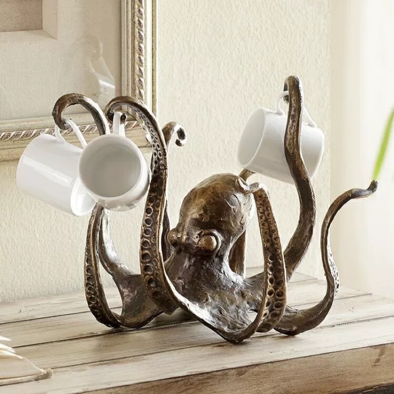 1pc Octopus Sculpture Cup Hold - đánh giá và giá Aquarium Decor
