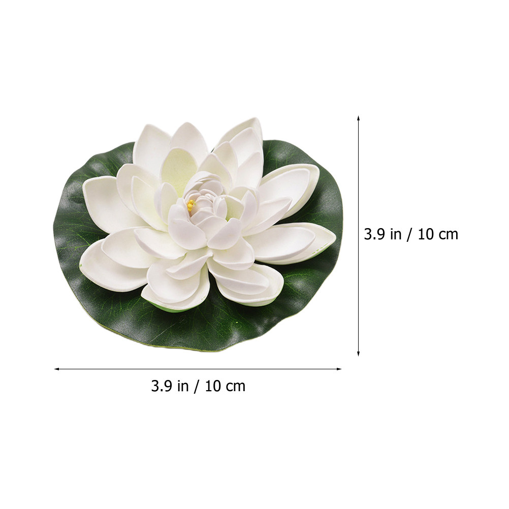 8Pcs Simulation Lotus Floating - đánh giá và giá Aquarium Decor