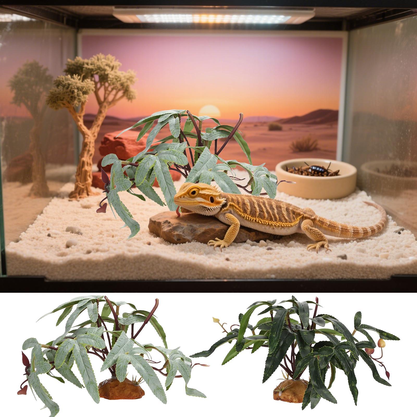 Fake Reptile Plants Snake Tank - đánh giá và giá Aquarium Plants