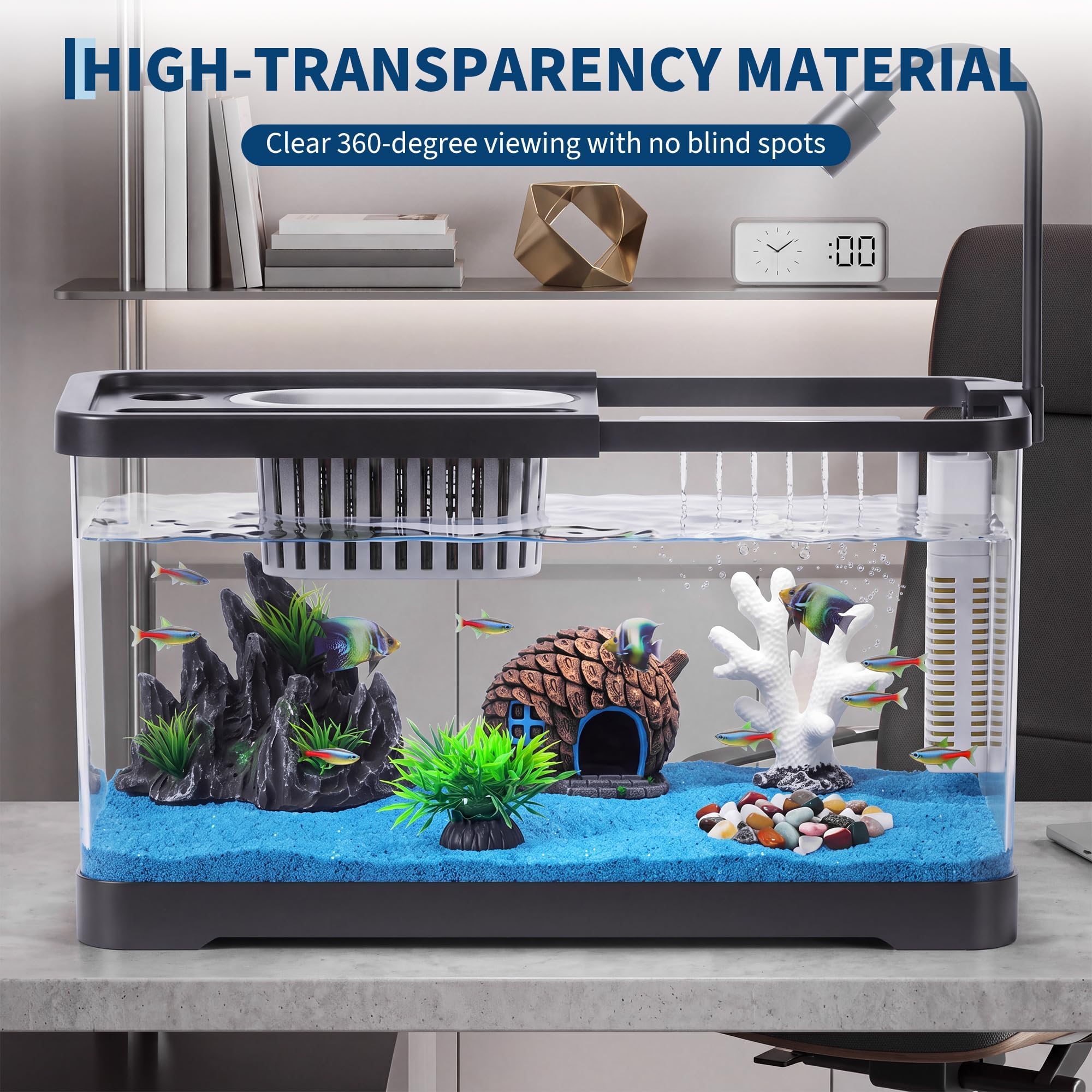 Fish Tank Starter Kit With Fil - đánh giá và giá Betta Fish Tank