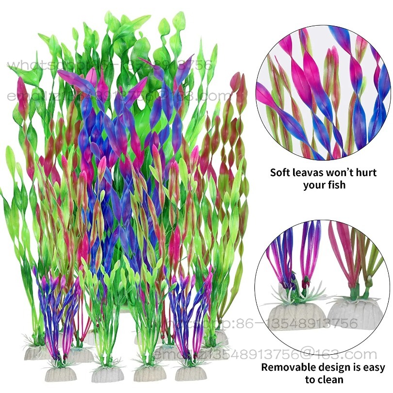 5/10pcs Plastic Aquarium Plant - đánh giá và giá Aquarium Decor