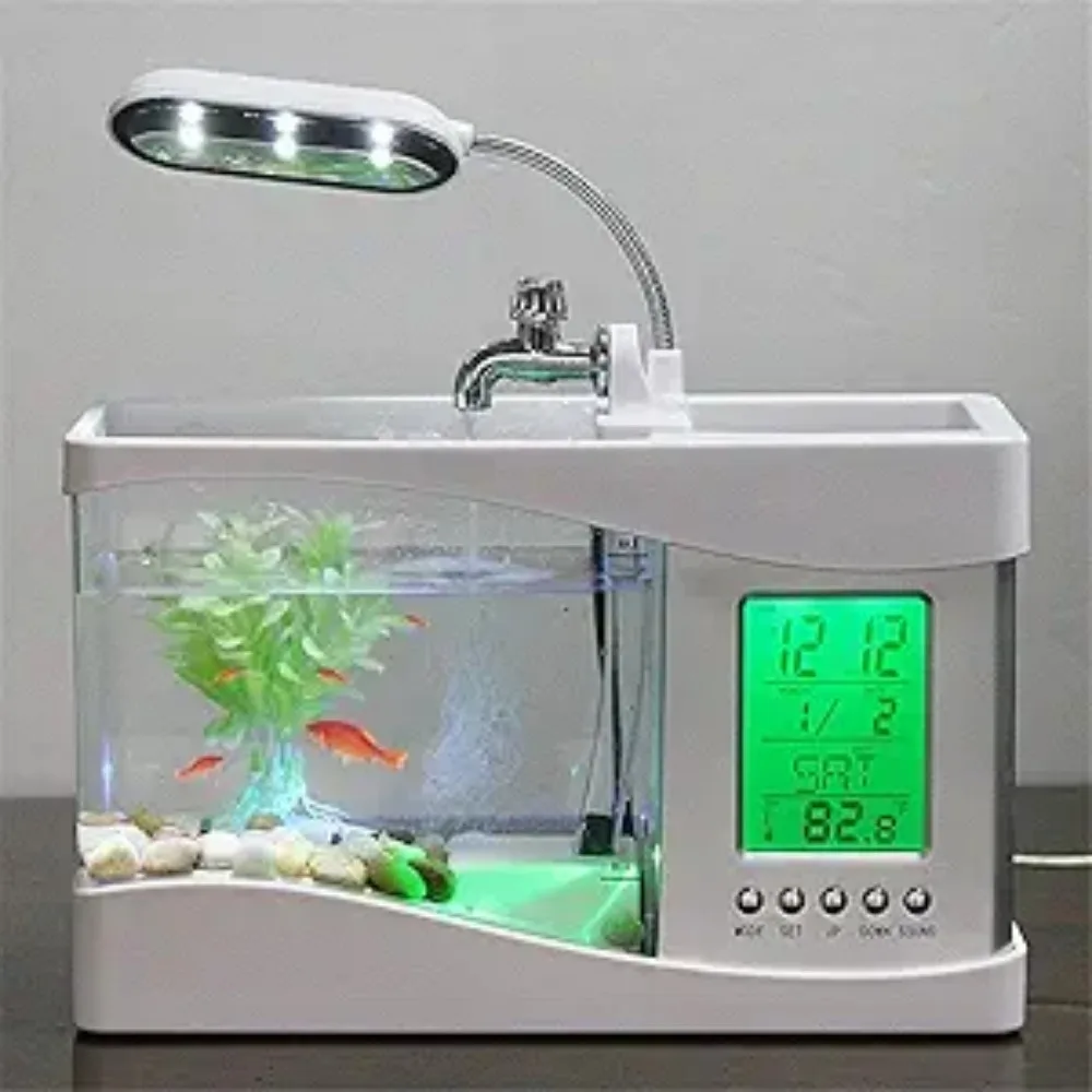 Aquarium Mini Fish Tank with W - đánh giá và giá Aquarium Light