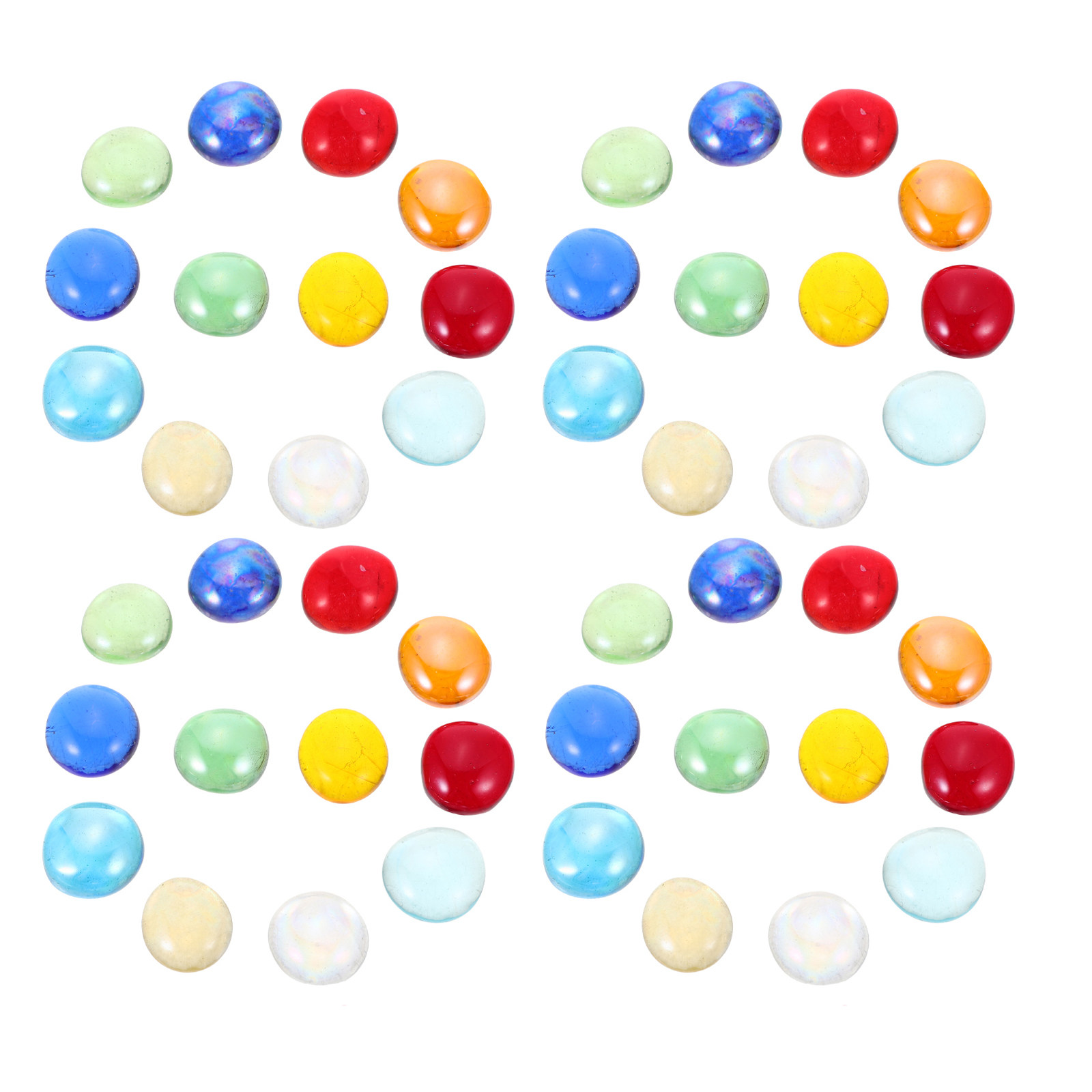 1 Bag Clear Flat Glass Marbles - đánh giá và giá Aquarium Fish Tank