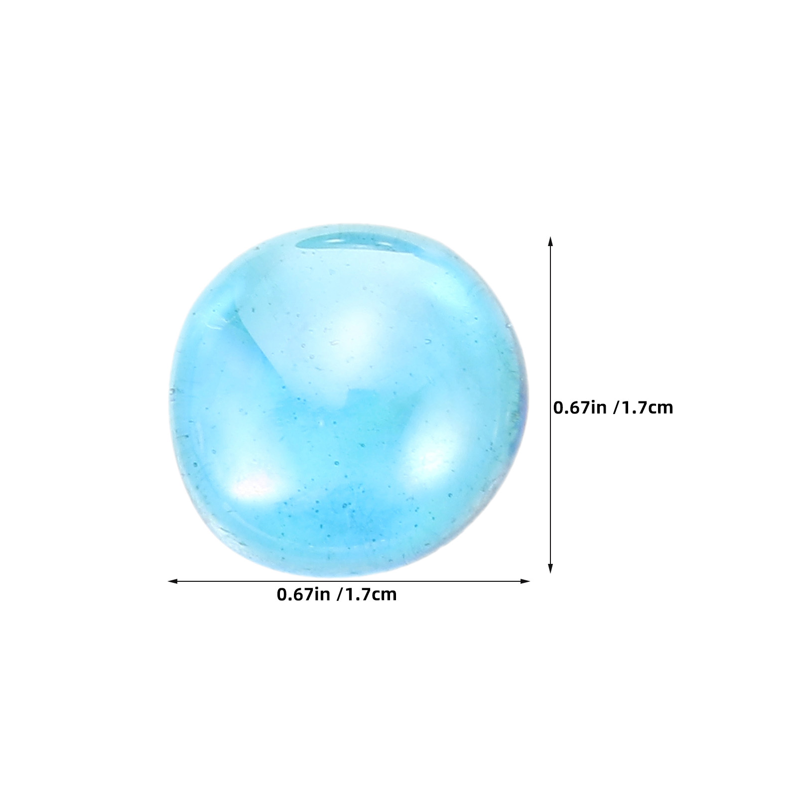 1 Bag Clear Flat Glass Marbles - đánh giá và giá Aquarium Fish Tank
