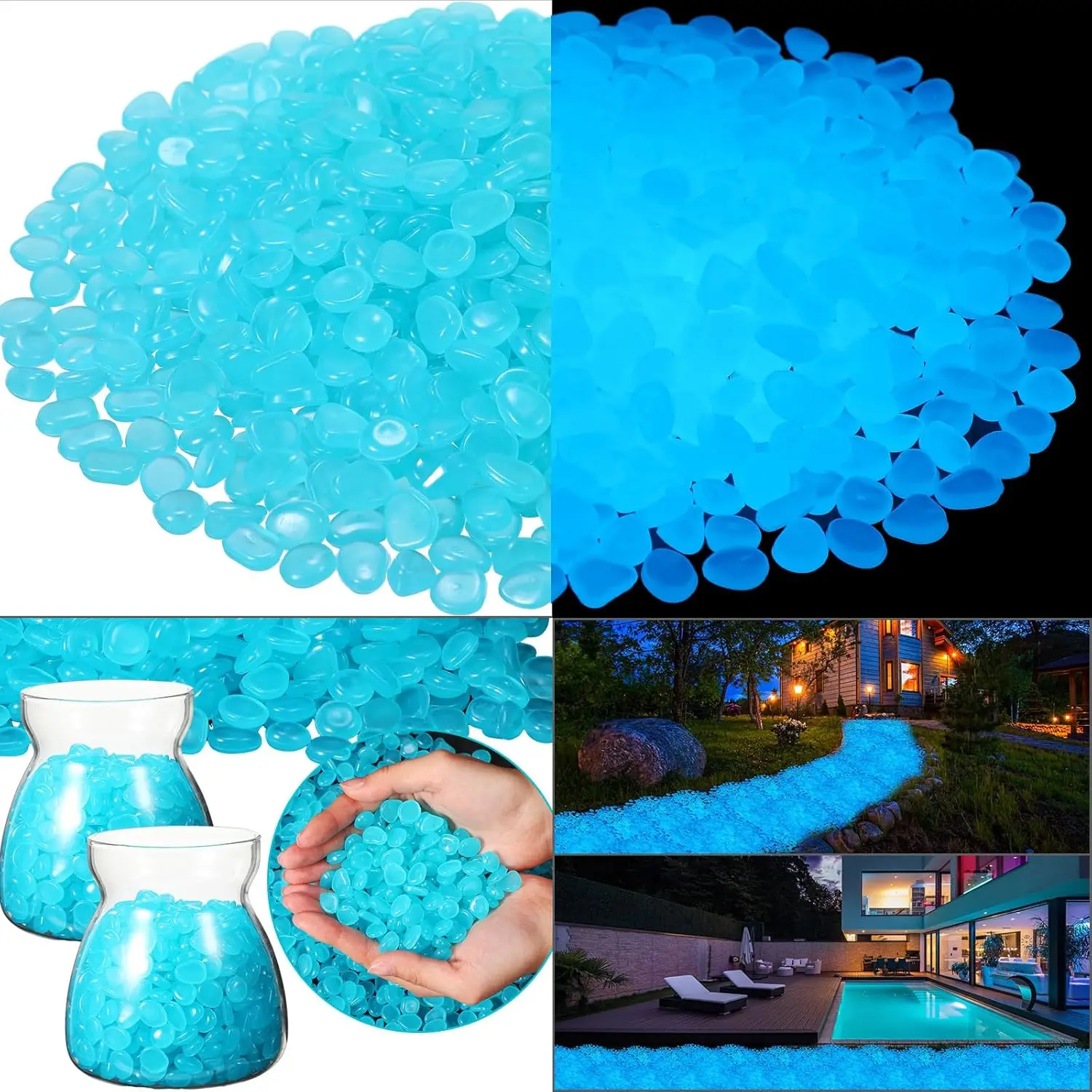 500Pcs Glow in The Dark Garden - đánh giá và giá Fish Tank Gravel