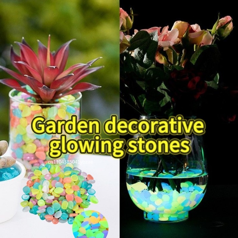 100-1000PCS Luminous Stone Gar - đánh giá và giá Fish Aquarium Home