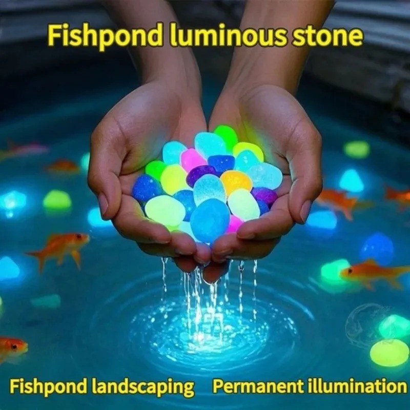 100-1000PCS Luminous Stone Gar - đánh giá và giá Fish Aquarium Home